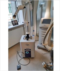 MEDLAS200 med ULPA 15 filter: Utsug för kirurgisk laserrök - operation med laser CO2 MEDLAS200 med ULPA 15 filter: Utsug för kirurgisk laserrök - operation med laser CO2